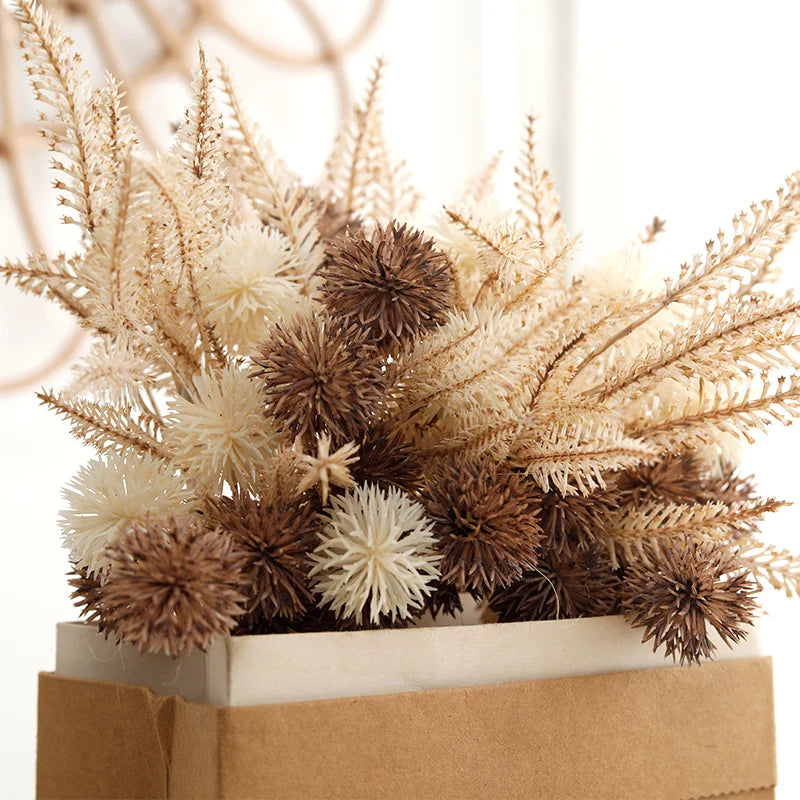 Artificial Prickly Ball Flower